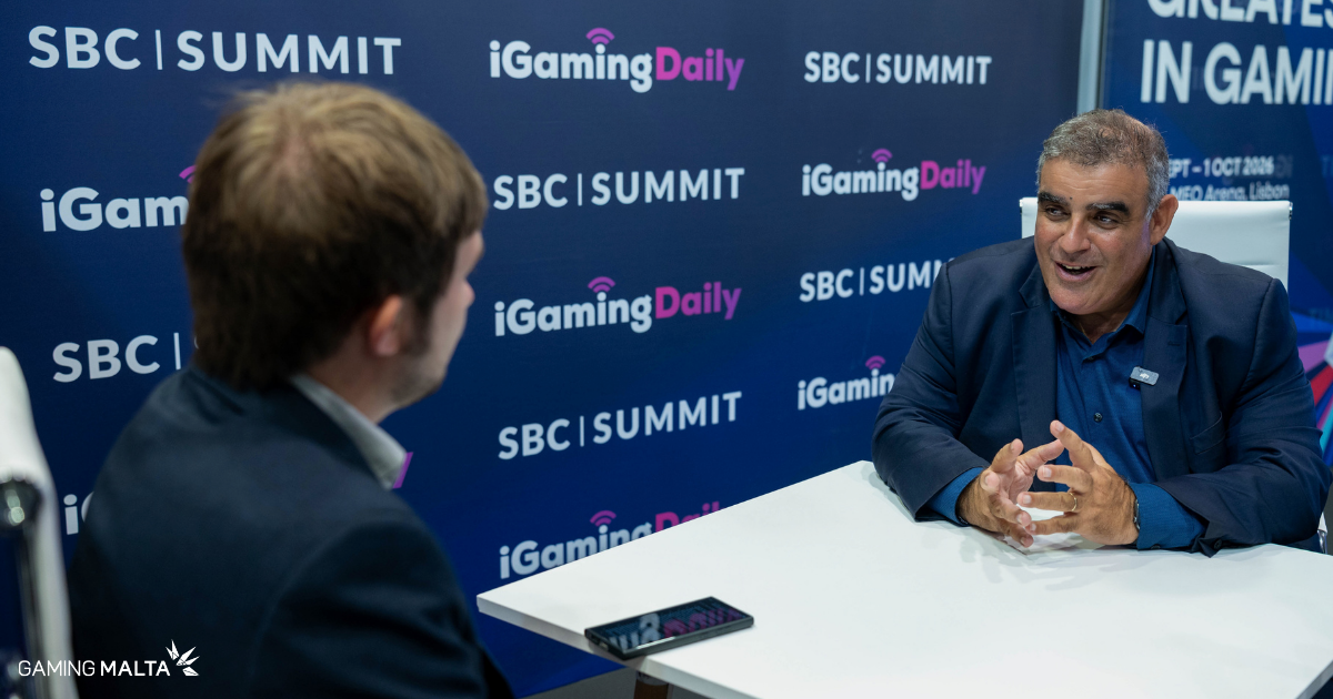 Ivan Filletti discussing Malta’s gaming ecosystem during an SBC Summit interview