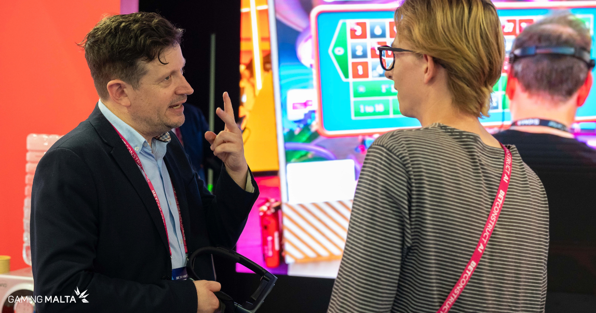 Industry delegates discussing gaming technology at SBC Summit Lisbon 2026